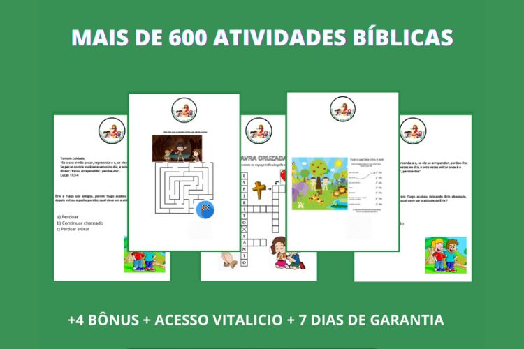 kit gospel para crianças atividades infantil
